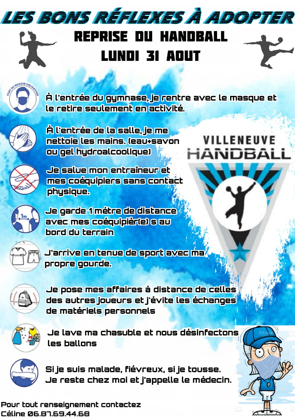 Fiche technique et coordonnées Villeneuve Handball